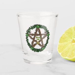 Yuletide Pentagramm Schnapsglas