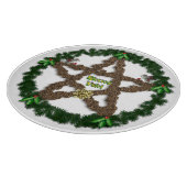 Yuletide Pentagramm Schneidebrett (Ecke)