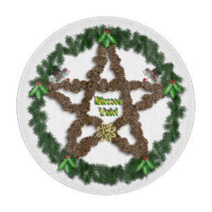 Yuletide Pentagramm Schneidebrett