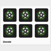 Yuletide Pentagramm Sticker (Blatt)