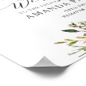 Yuletide Poinsettia Welcome Poster V2 (Ecke)