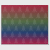 Yuletide Pride Dark Rainbow Holiday Tree Geschenkpapier (Flach)
