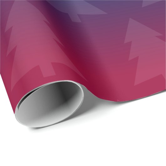 Yuletide Pride Dark Rainbow Holiday Tree Geschenkpapier (Rolleneckpunkt)