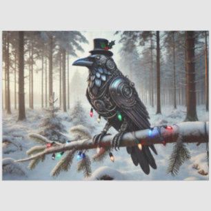 Yuletide Raven Seidenpapier