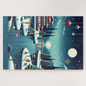 Yuletide Reflections in East Tote Bag Puzzle (Horizontal)