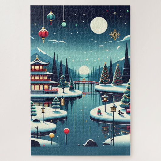 Yuletide Reflections in East Tote Bag Puzzle (Vertikal)