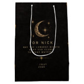Yuletide Shadows Gothic Celestial Weihnachten Mittlere Geschenktüte (Rückseite)