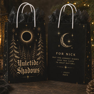 Yuletide Shadows Gothic Celestial Weihnachten Mittlere Geschenktüte