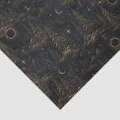 Yuletide Shadows Gothic Winterwald Seidenpapier (Detail)