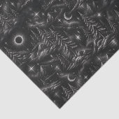 Yuletide Shadows Gothic Winterwald Seidenpapier (Detail)