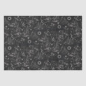 Yuletide Shadows Gothic Winterwald Seidenpapier (Vorderseite)