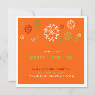 Yuletide Snowflake Scribbles: Weihnachtskarte Feiertagskarte