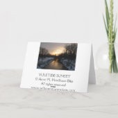 Yuletide Sunset Feiertagskarte (Rückseite)