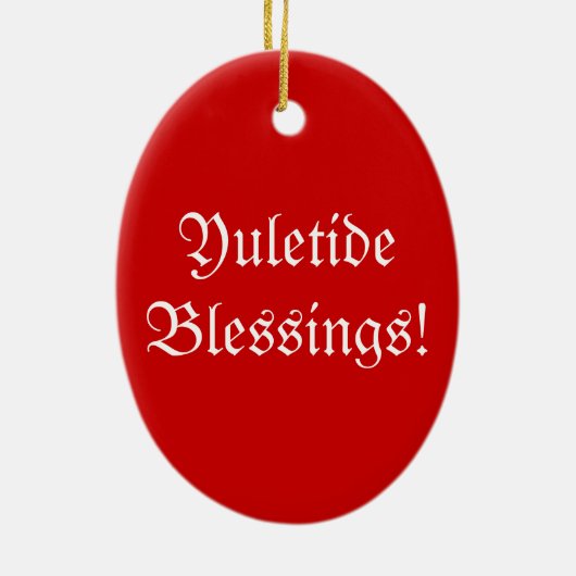 Yuletide Tree Weihnachtsfeiertag Keramik Ornament (Hinten)