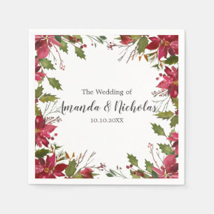 Yuletide   Weihnachts-Weihnachtsrahmen Hochzeit Serviette
