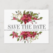 Yuletide | Weihnachts-WinterWOHNUNG Save the Date Ankündigungspostkarte (Vorderseite)