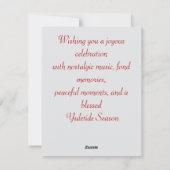 Yuletide Wish Feiertagskarte (Rückseite)