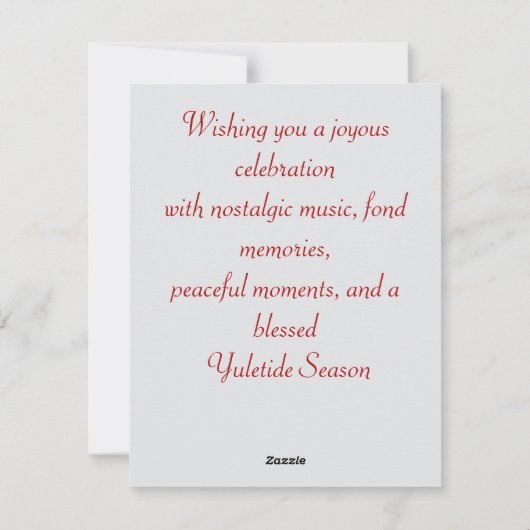 Yuletide Wish Feiertagskarte (Rückseite)