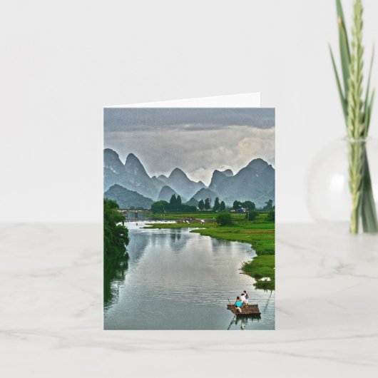 Yulong Fluss, Yangshuo Karte (Vorderseite)