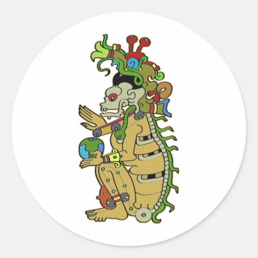 Yum Cimil Runder Aufkleber (Vorderseite)