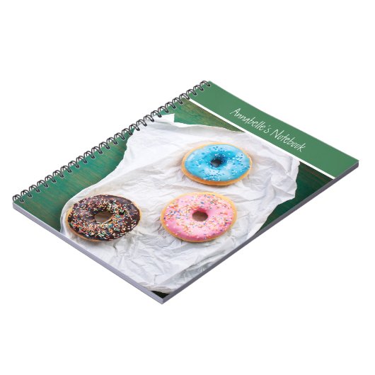 Yum Donuts Personalisiert School Notizblock (Linke Seite)