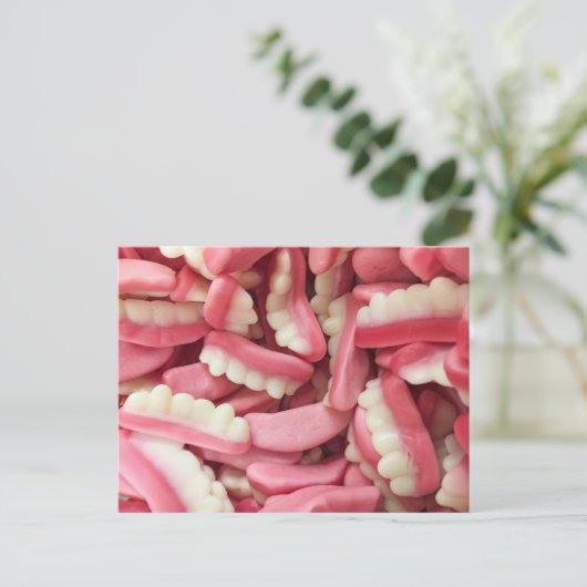 Yum Gum Postkarte (Stehend Vorderseite)