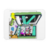 Yum kitty cat magnet (Horizontal)