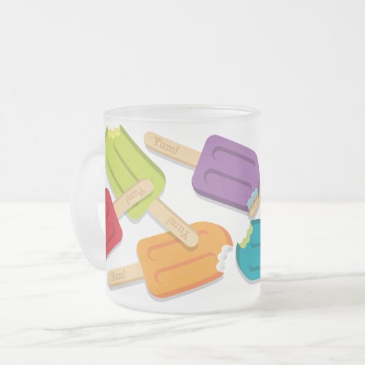 Yum! Mattierte Tasse (Vorderseite Links)