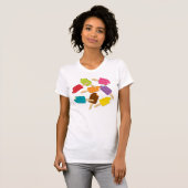 Yum! Popsicle-Damen-Behälter T-Shirt (Vorne ganz)