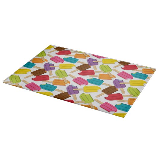 Yum! Popsicle-Schneidebrett - Weiß Schneidebrett (Ecke)