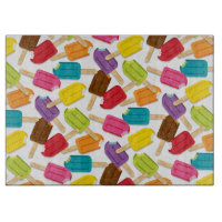 Yum! Popsicle-Schneidebrett - Weiß