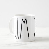 Yum Rae Dunn inspirierte Kaffee-Tasse Kaffeetasse (Vorderseite Links)