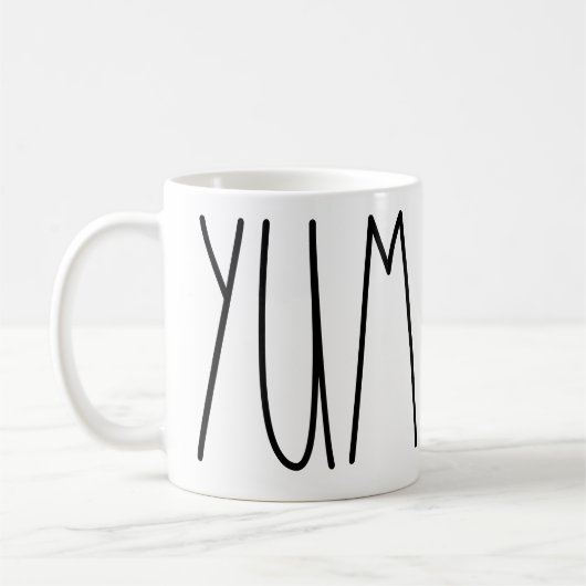 Yum Rae Dunn inspirierte Kaffee-Tasse Kaffeetasse (Links)