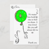 Yum-yum Donut Dankeskarte (Vorne/Hinten)