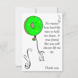 Yum-yum Donut Dankeskarte