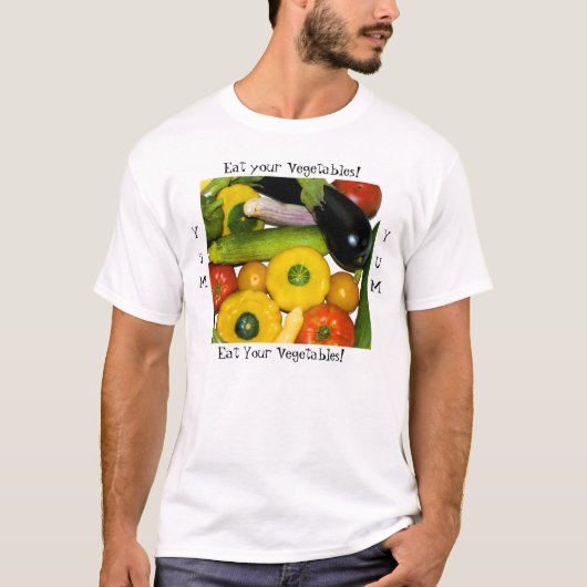 Yum Yum essen Sie Ihr Gemüse! T-Shirt (Vorderseite)