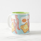 Yum Yum Frühstücks-Tasse Zweifarbige Tasse (Vorderseite Links)