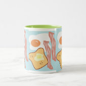 Yum Yum Frühstücks-Tasse Zweifarbige Tasse (Mittel)