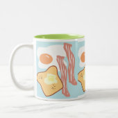 Yum Yum Frühstücks-Tasse Zweifarbige Tasse (Links)