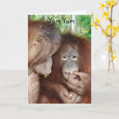 Yum Yum Happy Birthday Leckereien Karte (Gelbe Blume)