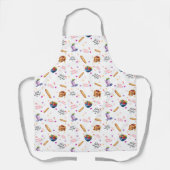 Yum Yum Morning Breakfast Pattern Apron Schürze (Vorderseite)