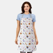 Yum Yum Morning Breakfast Pattern Apron Schürze (Getragen)