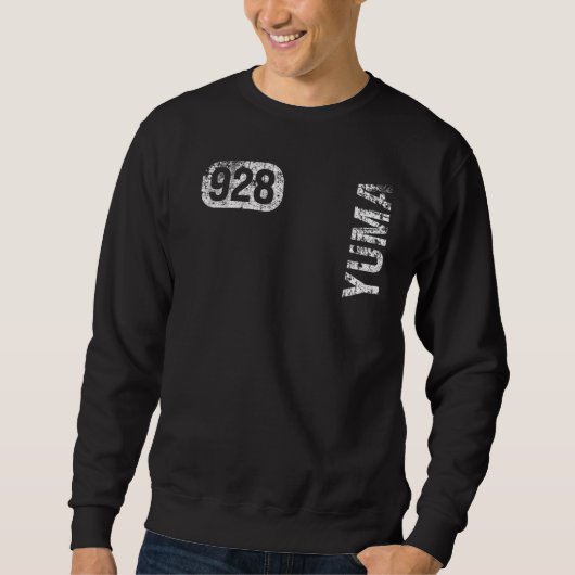 Yuma Arizona 928 Bereichscode Vintag Retro Sweatshirt (Vorderseite)