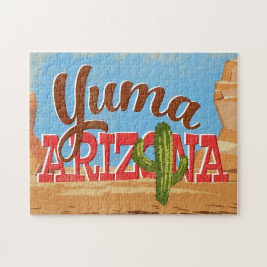 Yuma Arizona Jigsaw Puzzle Wüste Vintage Travel (Horizontal)