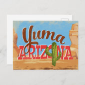 Yuma Arizona Postkarte (Vorne/Hinten)