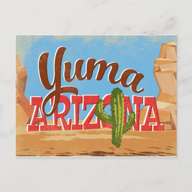 Yuma Arizona Postkarte (Vorderseite)