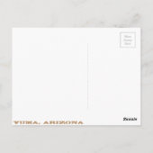 Yuma, Arizona Postkarte (Rückseite)