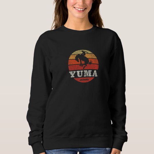 Yuma AZ Vintage Country Western Retro Sweatshirt (Vorderseite)