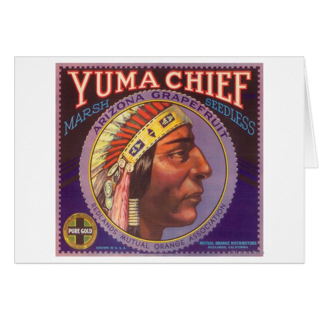 Yuma Chief Orange LabelRedlands, CA (Vorderseite (Horizontal))