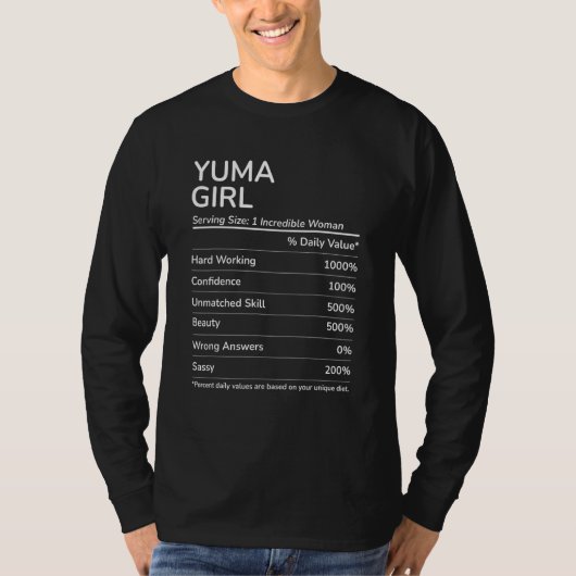 Yuma Girl Funny Arizona Hometown T-Shirt (Vorderseite)